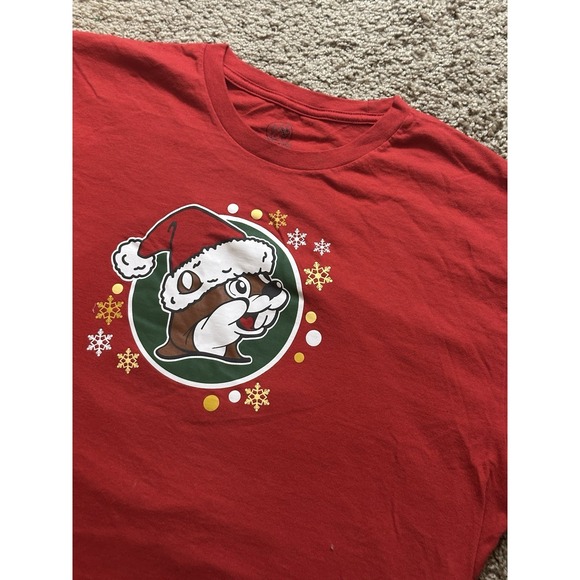 Buc-Ees Other - Adult Buc-ees Holiday Christmas Short Sleeve Graphic Shirt - XL